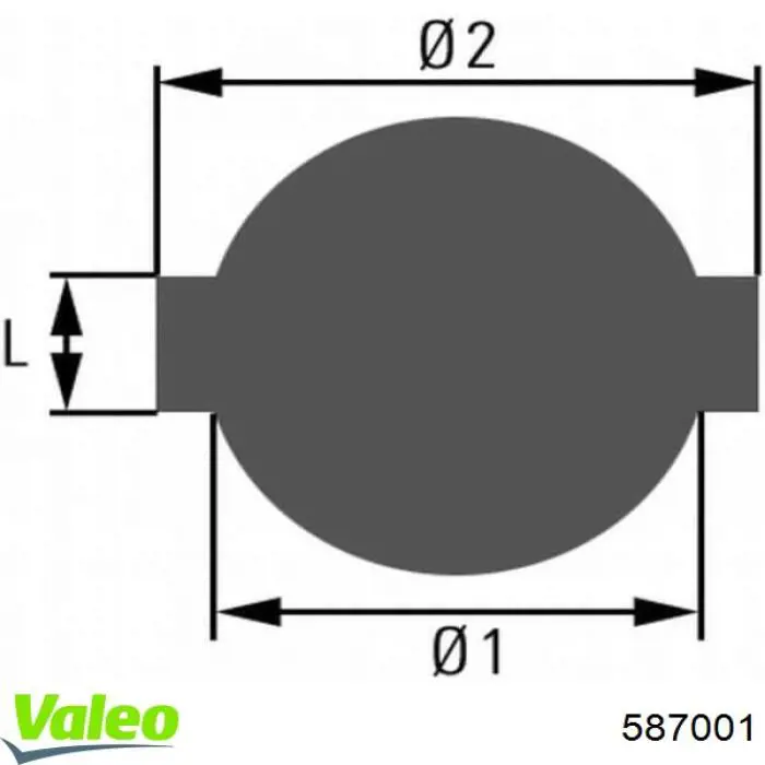 Фільтр паливний VALEO 587001