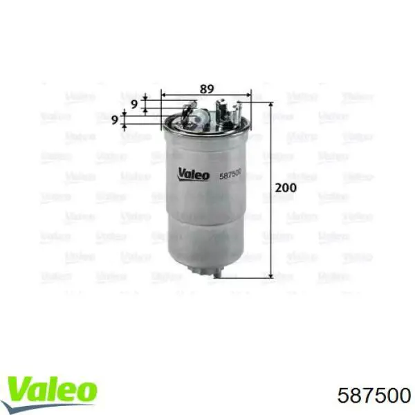 587500 VALEO фільтр паливний