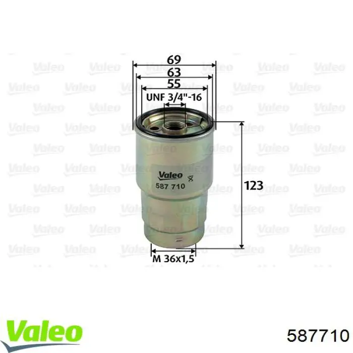 Фільтр паливний VALEO 587710