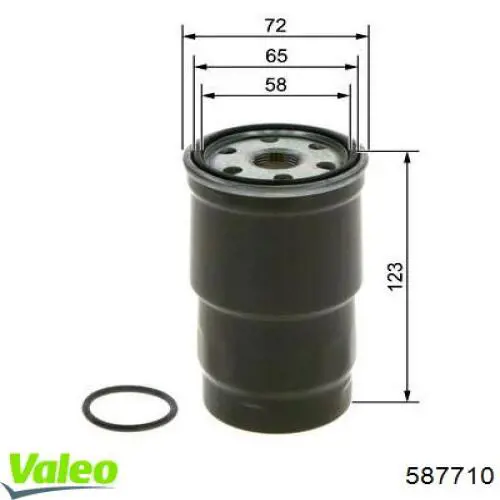 587710 VALEO Фільтр палива