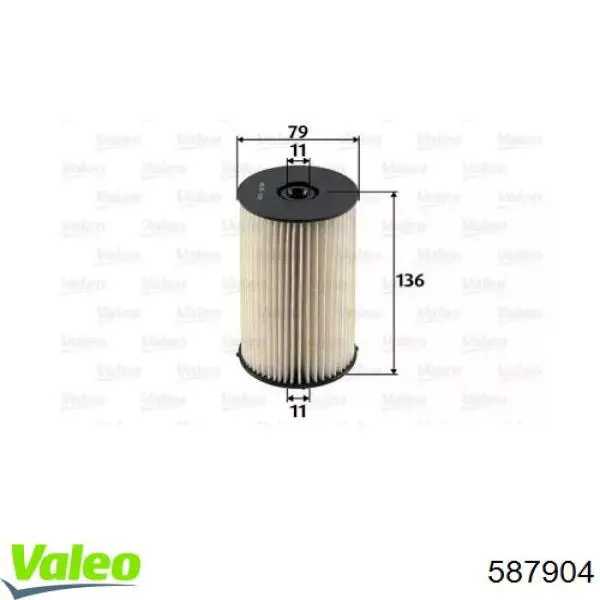 587904 VALEO Фільтр палива