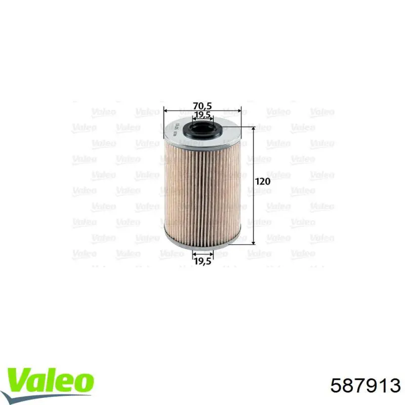 587913 VALEO Фільтр палива