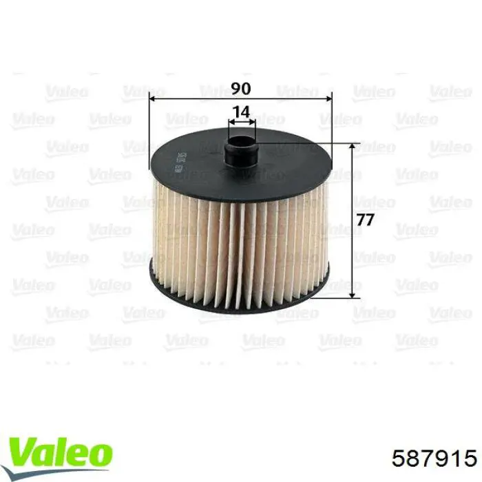 587915 VALEO Фільтр палива