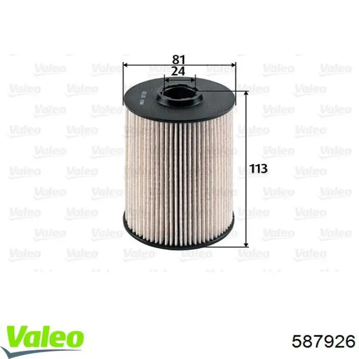 587926 VALEO Фільтр палива