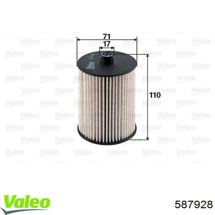 Фільтр паливний VALEO 587928