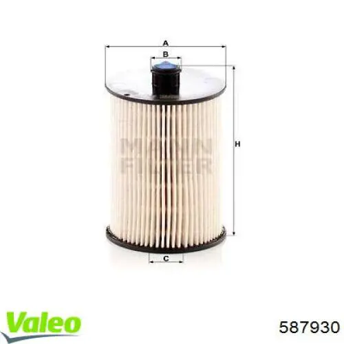 Фільтр тонкого очищення палива VALEO 587930 ціна, від 6.40 USD