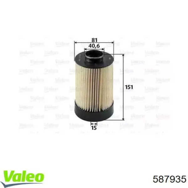 Паливний фільтр 587935 VALEO