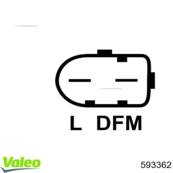 Реле генератора 593362 VALEO