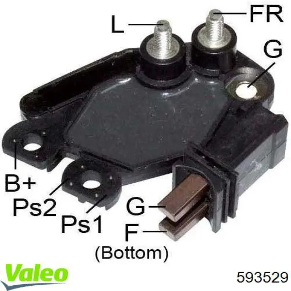 593529 VALEO реле-регулятор генератора, (реле зарядки)