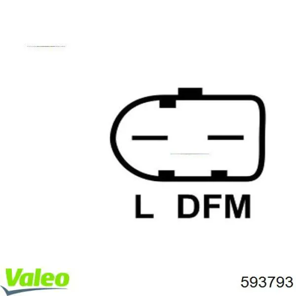 593793 VALEO Реле-регулятор (напруги)