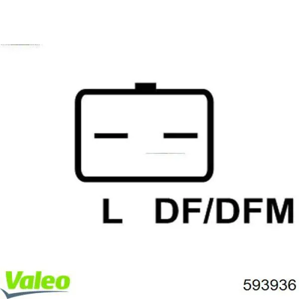 Купити 593936 VALEO Реле регулятор напруги генератора