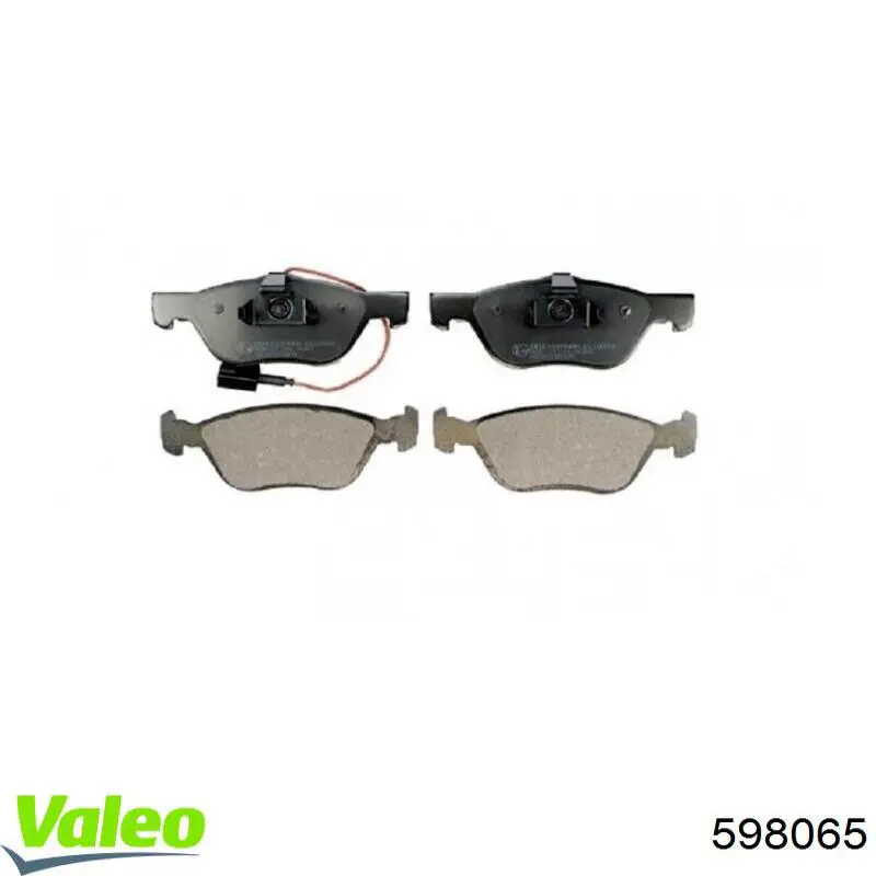 Задні гальмівні колодки 598065 VALEO