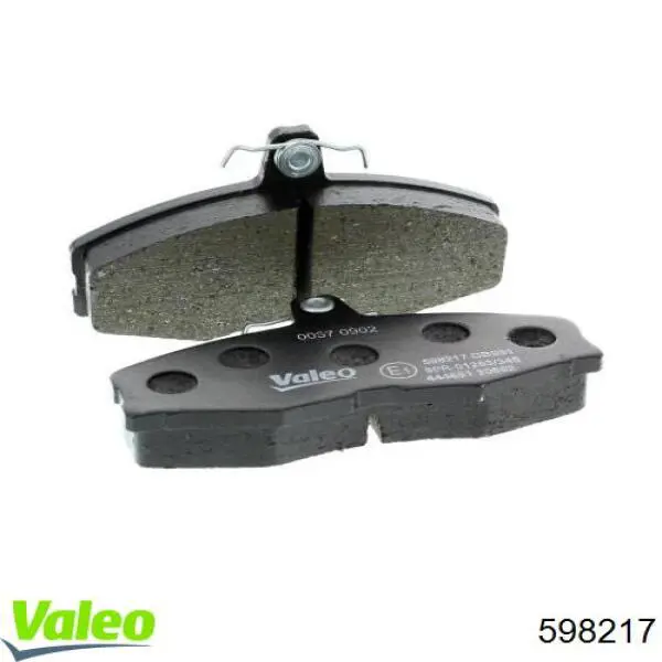 598217 VALEO колодки гальмівні передні, дискові