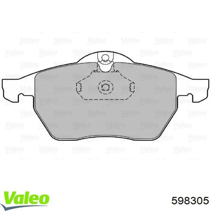 Гальмівні колодки VALEO 598305 ціна, від 19.73 USD