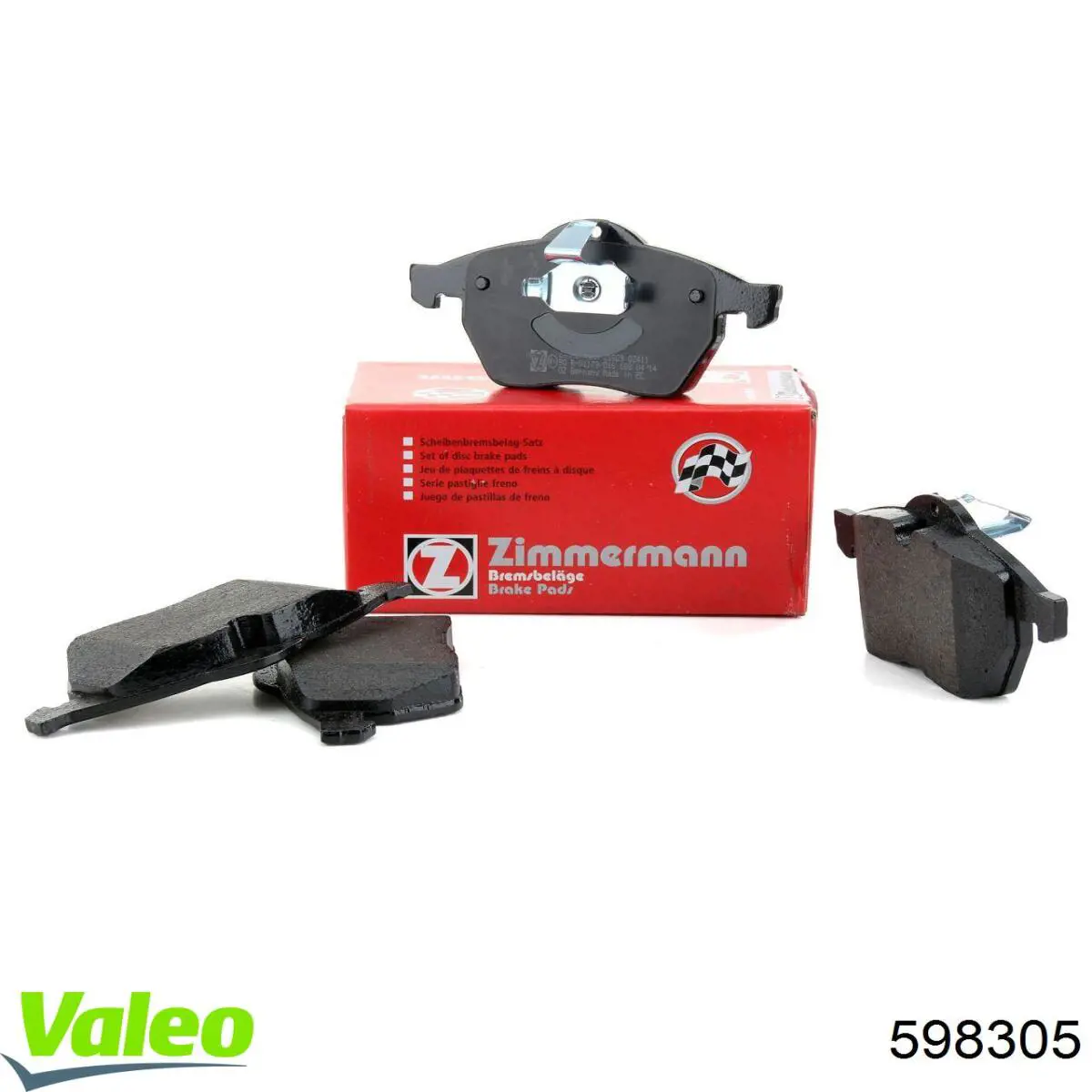 Передні тормозні колодки 598305 VALEO