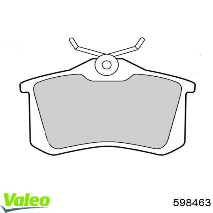 Купити 598463 VALEO Задні колодки