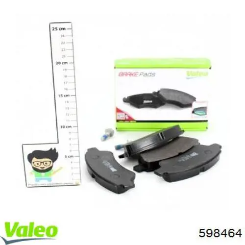 598464 VALEO Передні гальмівні колодки