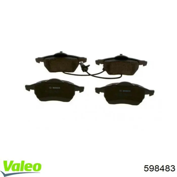 Передні тормозні колодки 598483 VALEO