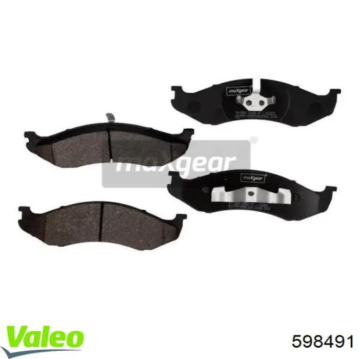 Купити 598491 VALEO Колодки гальмівні передні, дискові