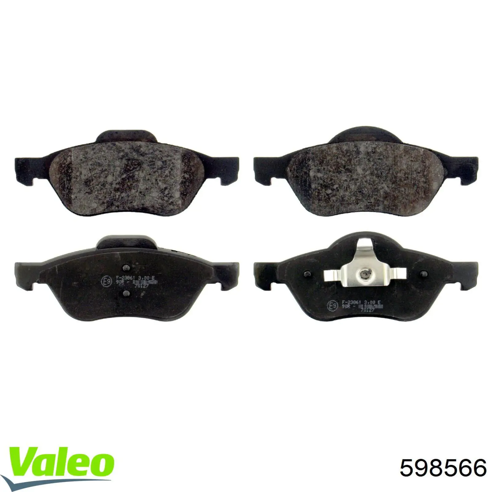 Гальмівні колодки VALEO 598566 ціна, від 22.95 USD