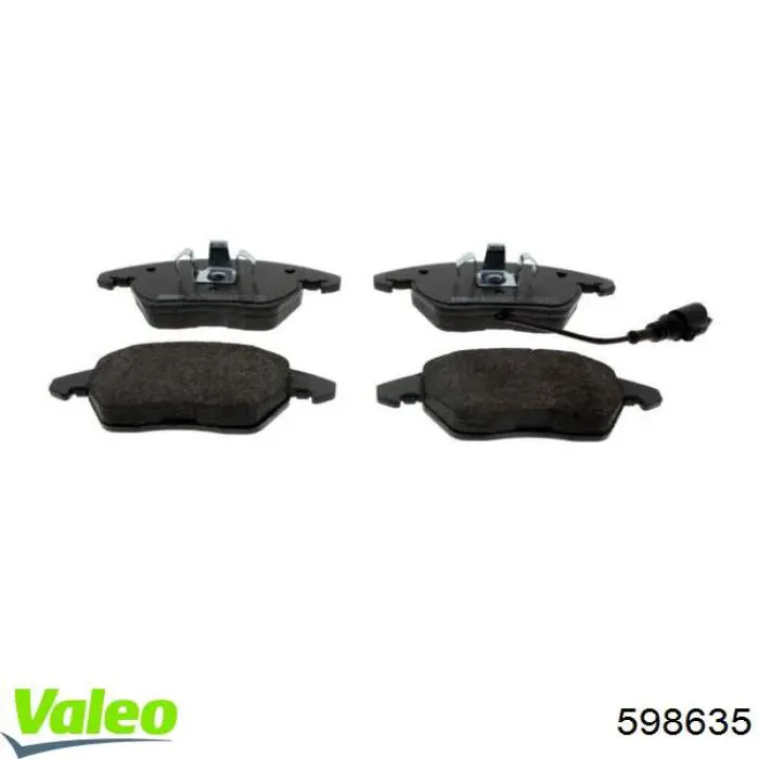 Гальмівні колодки VALEO 598635 ціна, від 25.54 USD