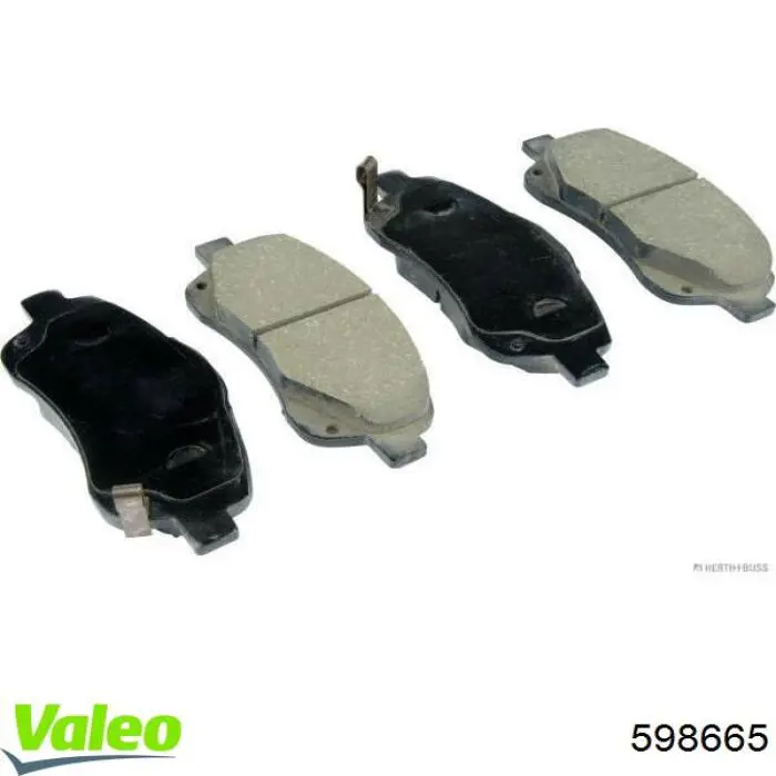 Купити 598665 VALEO Колодки гальмівні передні, дискові