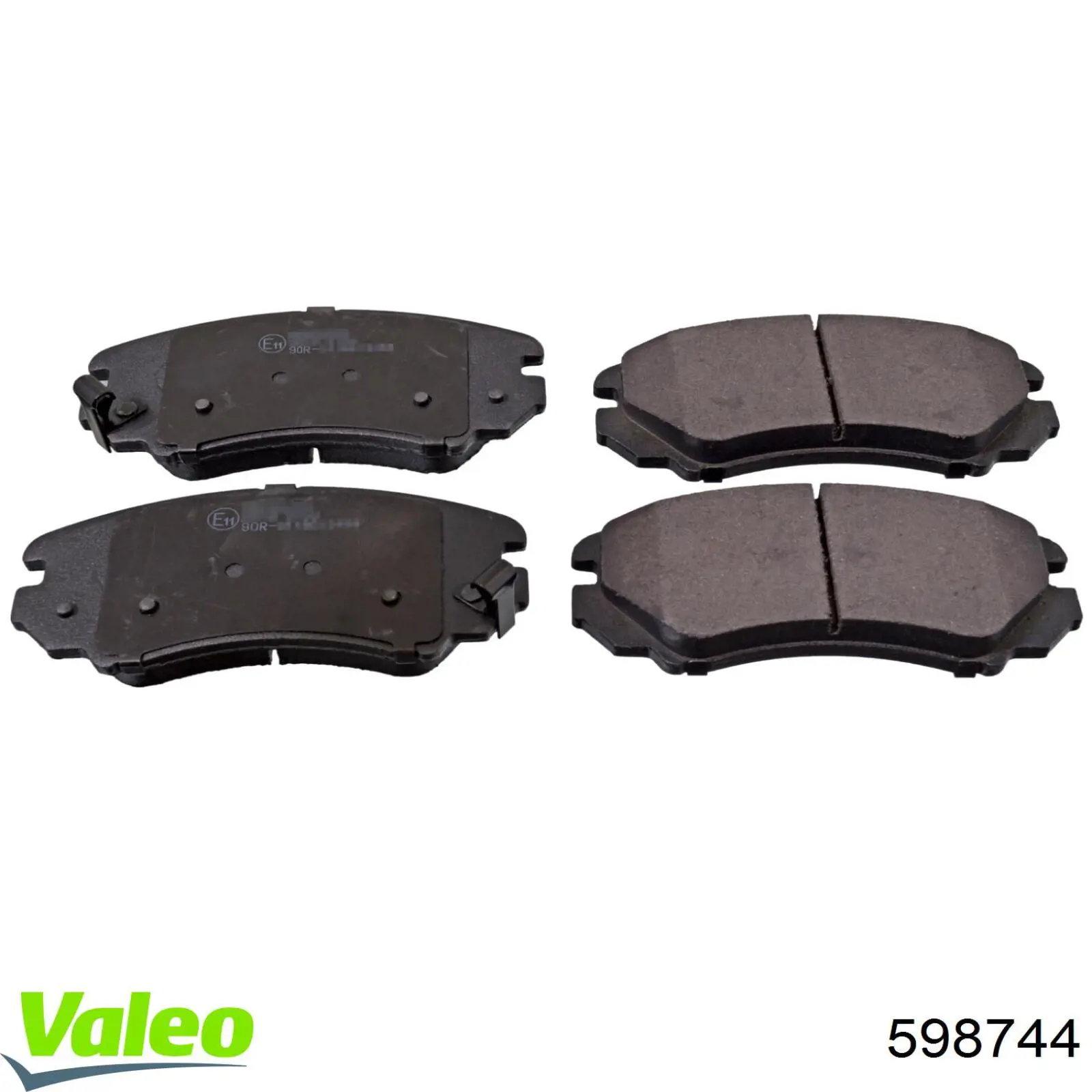 Купити 598744 VALEO Колодки гальмівні передні, дискові