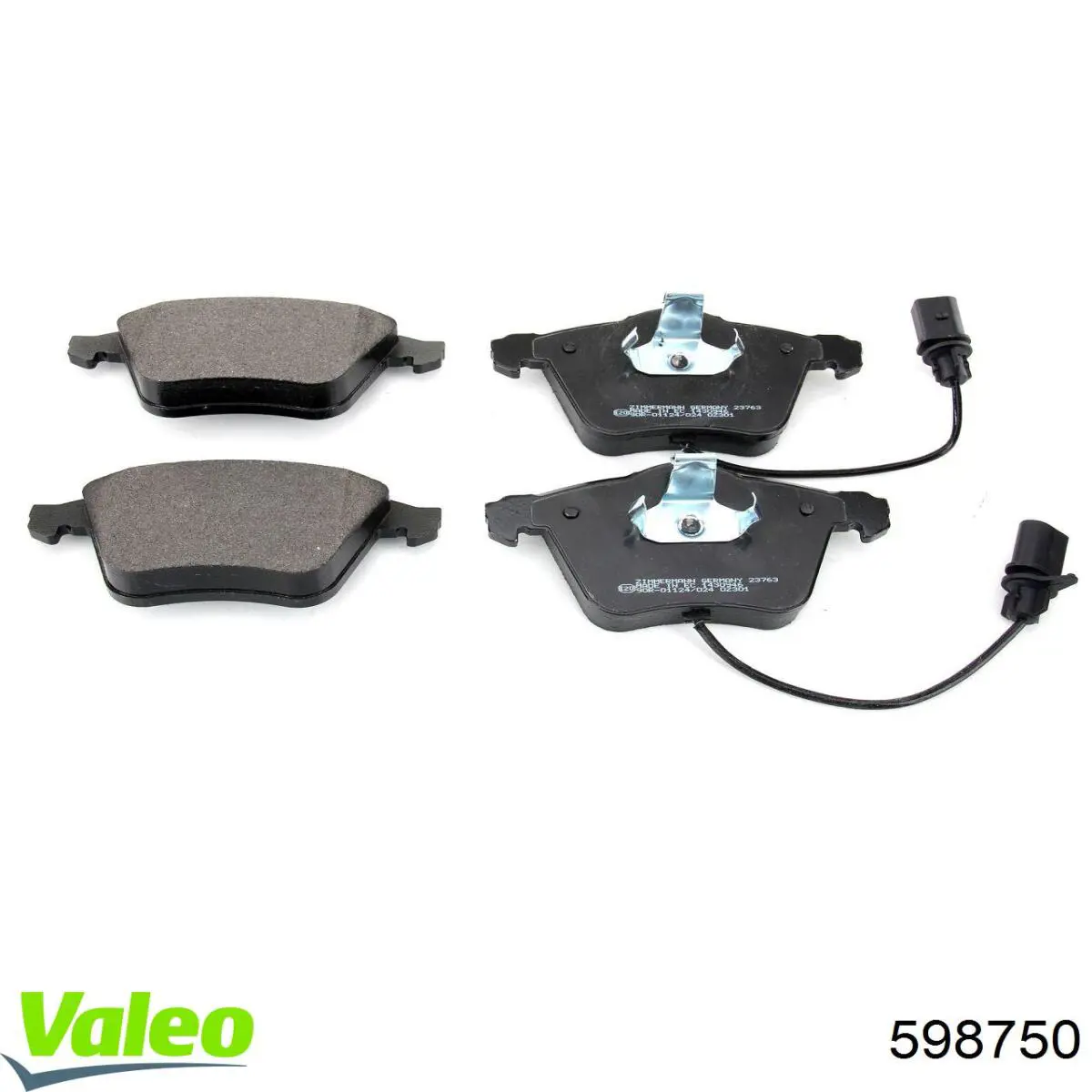 Передні тормозні колодки 598750 VALEO