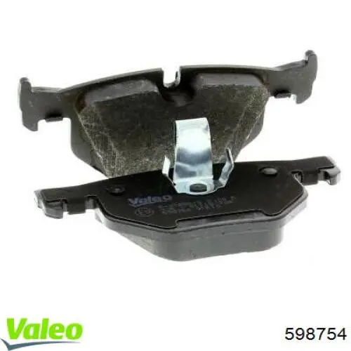 Купити 598754 VALEO Задні колодки
