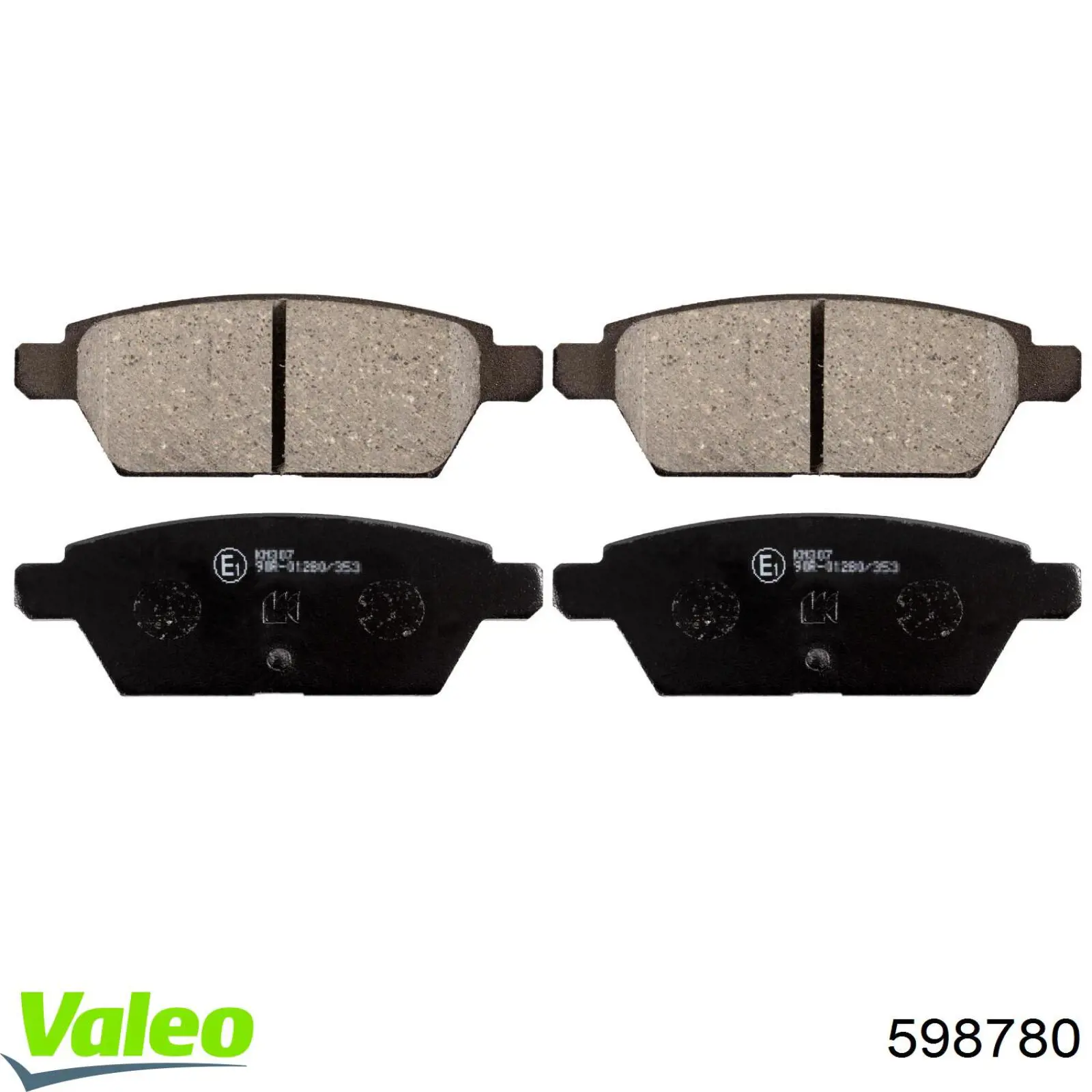 Купити 598780 VALEO Задні колодки