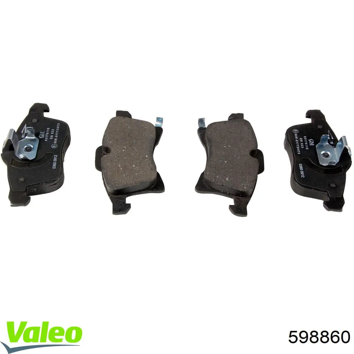 Тормозні колодки VALEO 598860