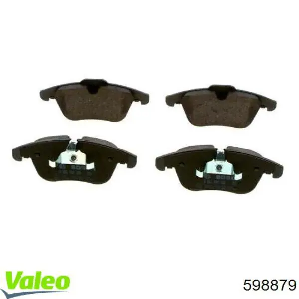 Передні тормозні колодки 598879 VALEO
