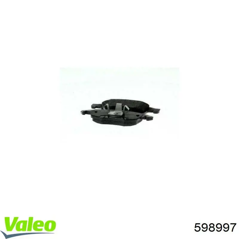Передні тормозні колодки 598997 VALEO