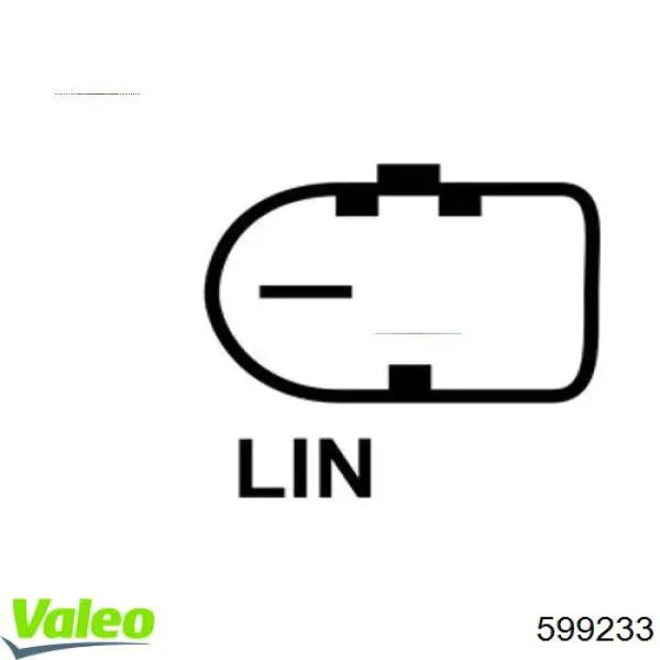 599233 VALEO Реле-регулятор (напруги)
