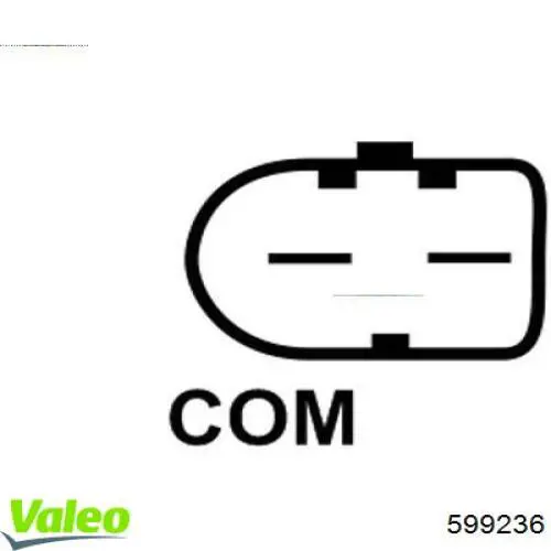 599236 VALEO реле-регулятор генератора, (реле зарядки)