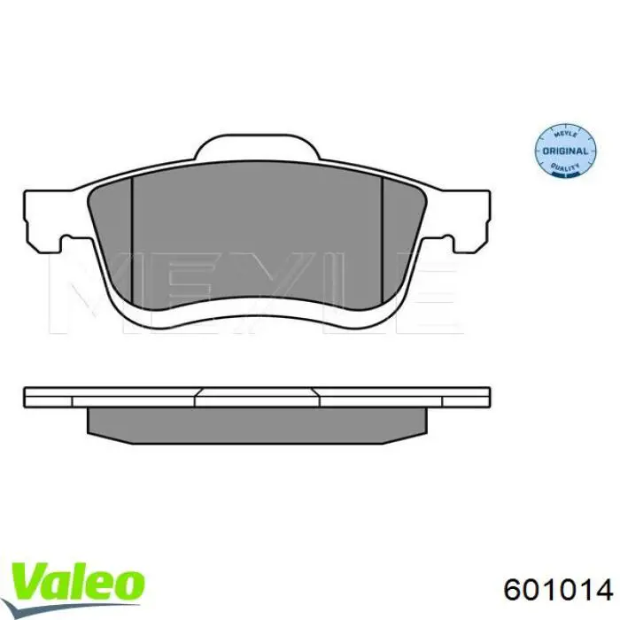 Купити 601014 VALEO Колодки гальмівні передні, дискові