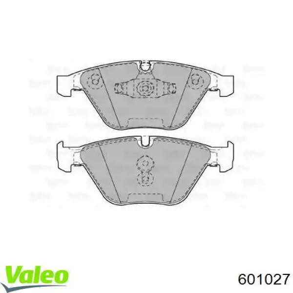 601027 VALEO колодки гальмівні передні, дискові
