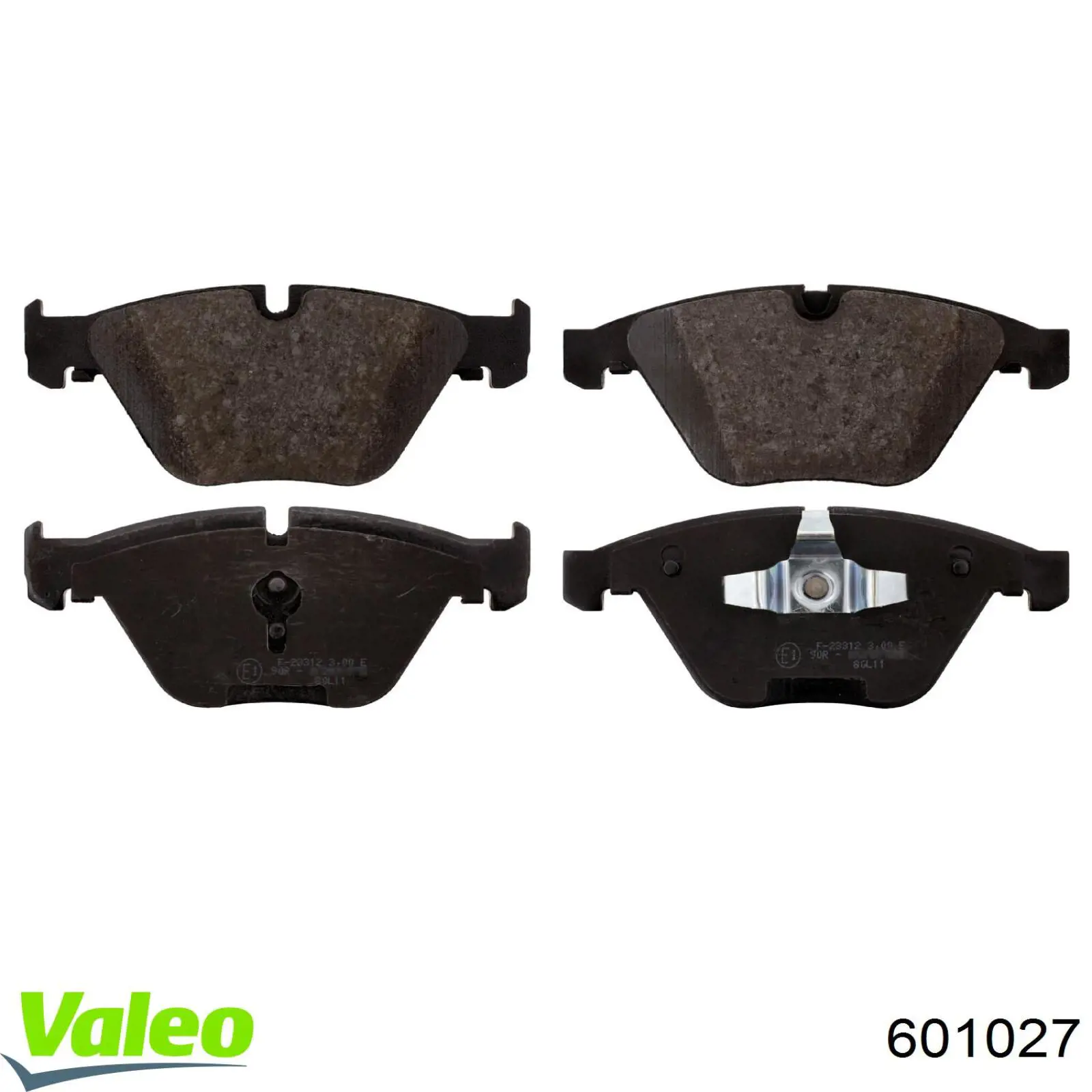 Передні тормозні колодки 601027 VALEO