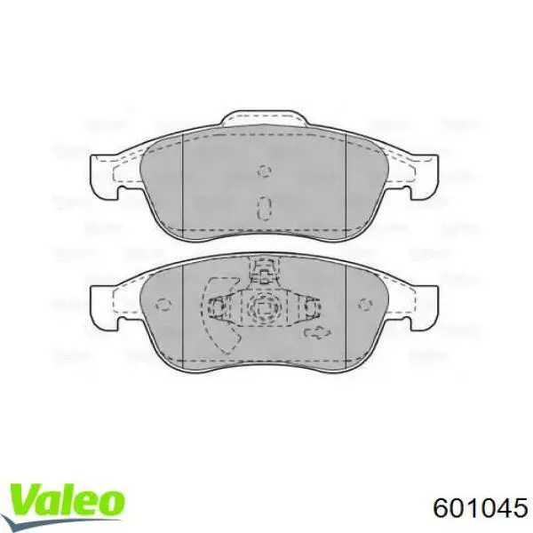 601045 VALEO колодки гальмівні передні, дискові