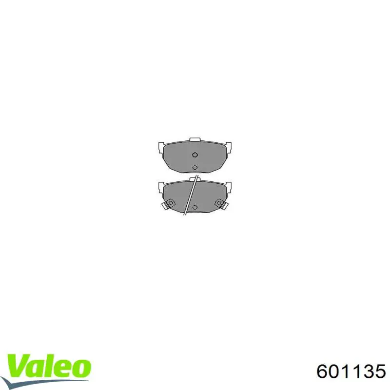 Купити 601135 VALEO Задні колодки