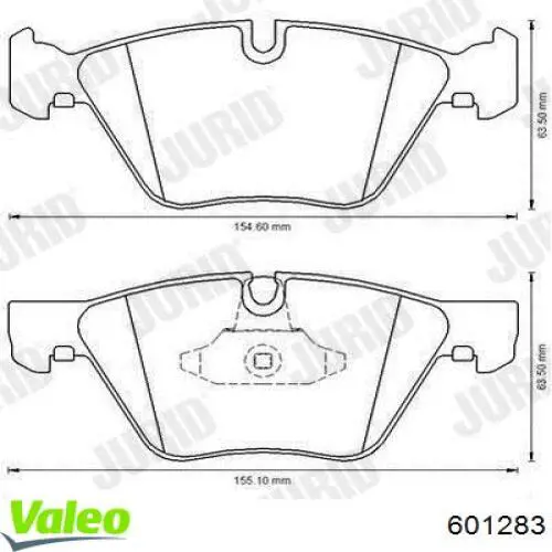 Тормозні колодки VALEO 601283