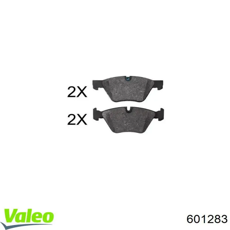 Передні тормозні колодки 601283 VALEO