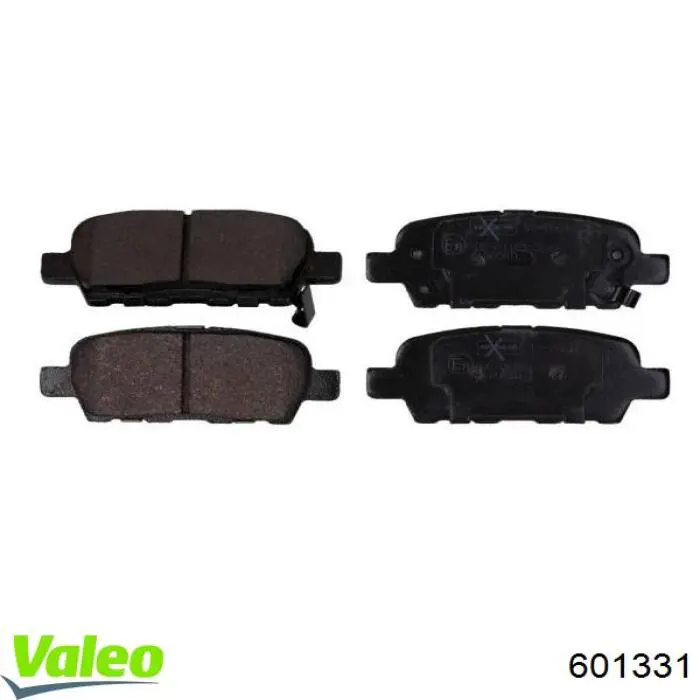 Задні дискові колодки VALEO 601331