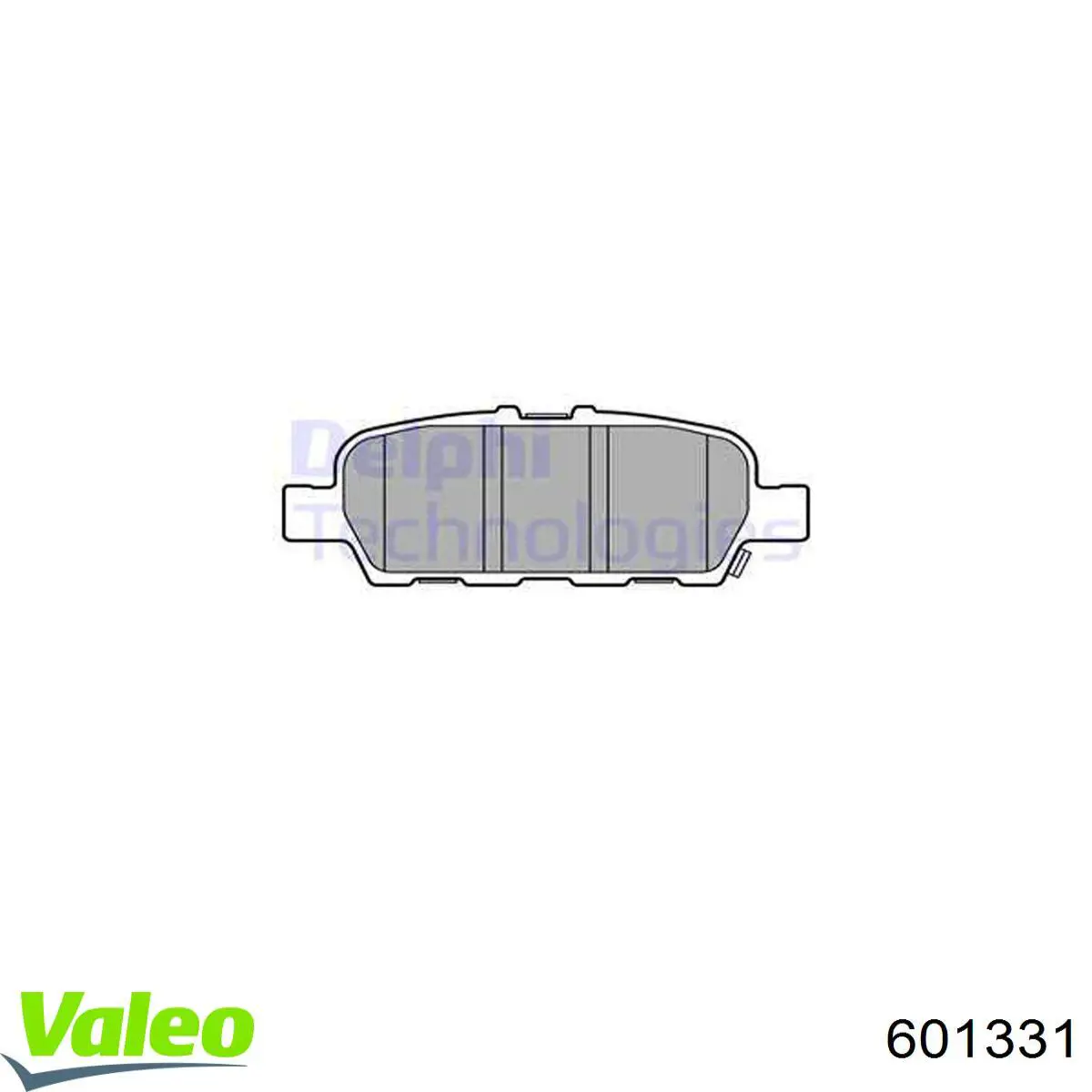 601331 VALEO Колодки гальмівні задні, дискові
