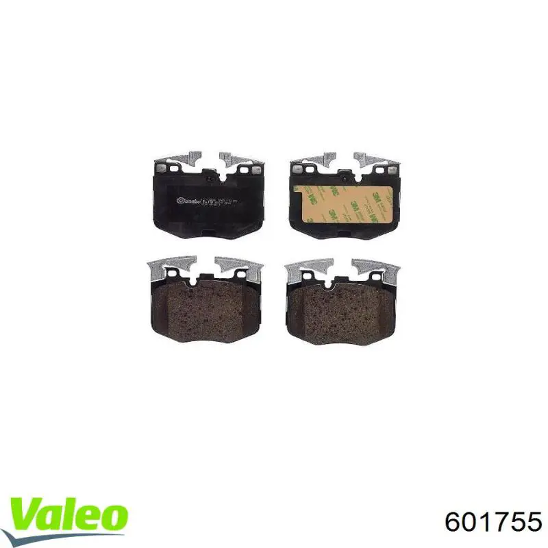 Передні тормозні колодки 601755 VALEO