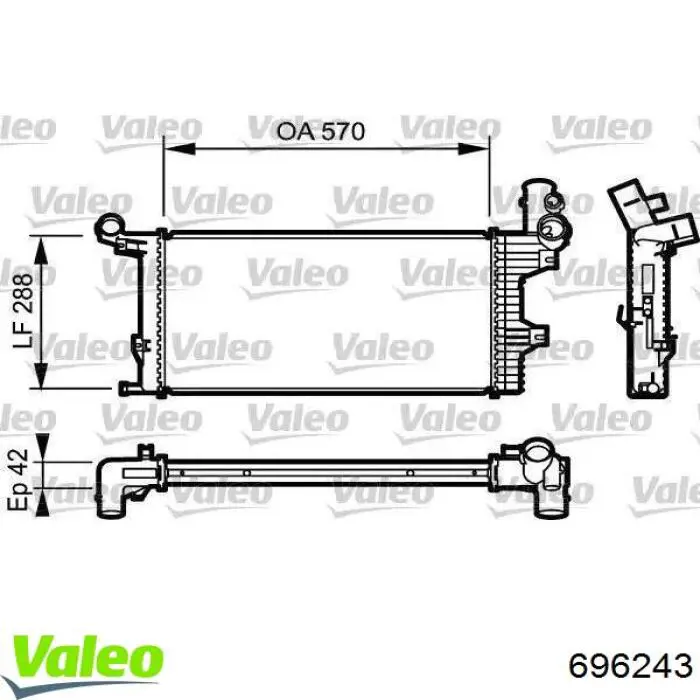4F0959455M VAG Електровентилятор радіатора