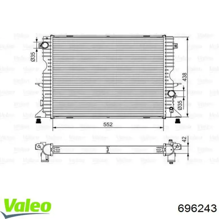 Вентилятор радіатора VAG 4F0959455M ціна, від 32.65 USD