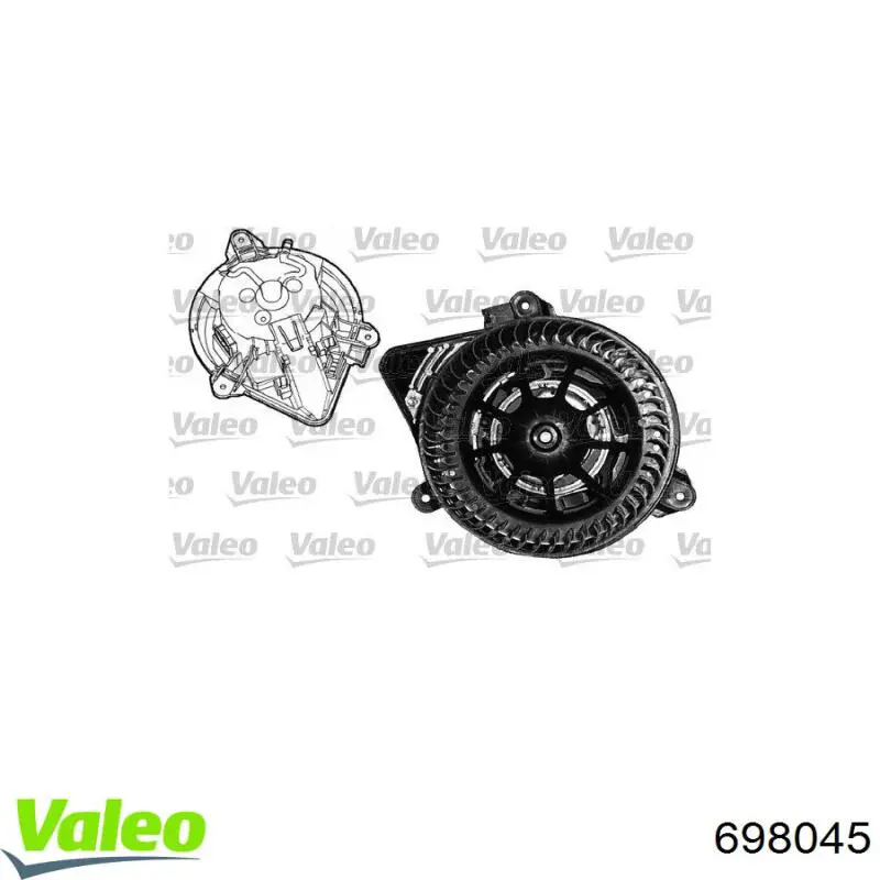 Двигун вентилятора пічки (обігрівача салону) VALEO 698045 ціна, від 58.16 USD