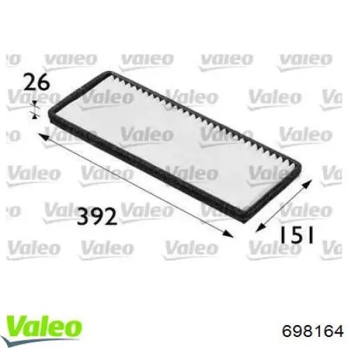 Повітряний фільтр салону VALEO 698164