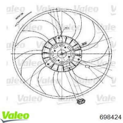 698424 VALEO Електровентилятор радіатора